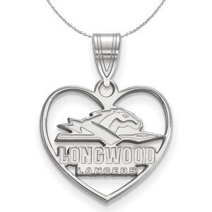 Sterling Silver Longwood U Heart Pendant Necklace - 24 Inch